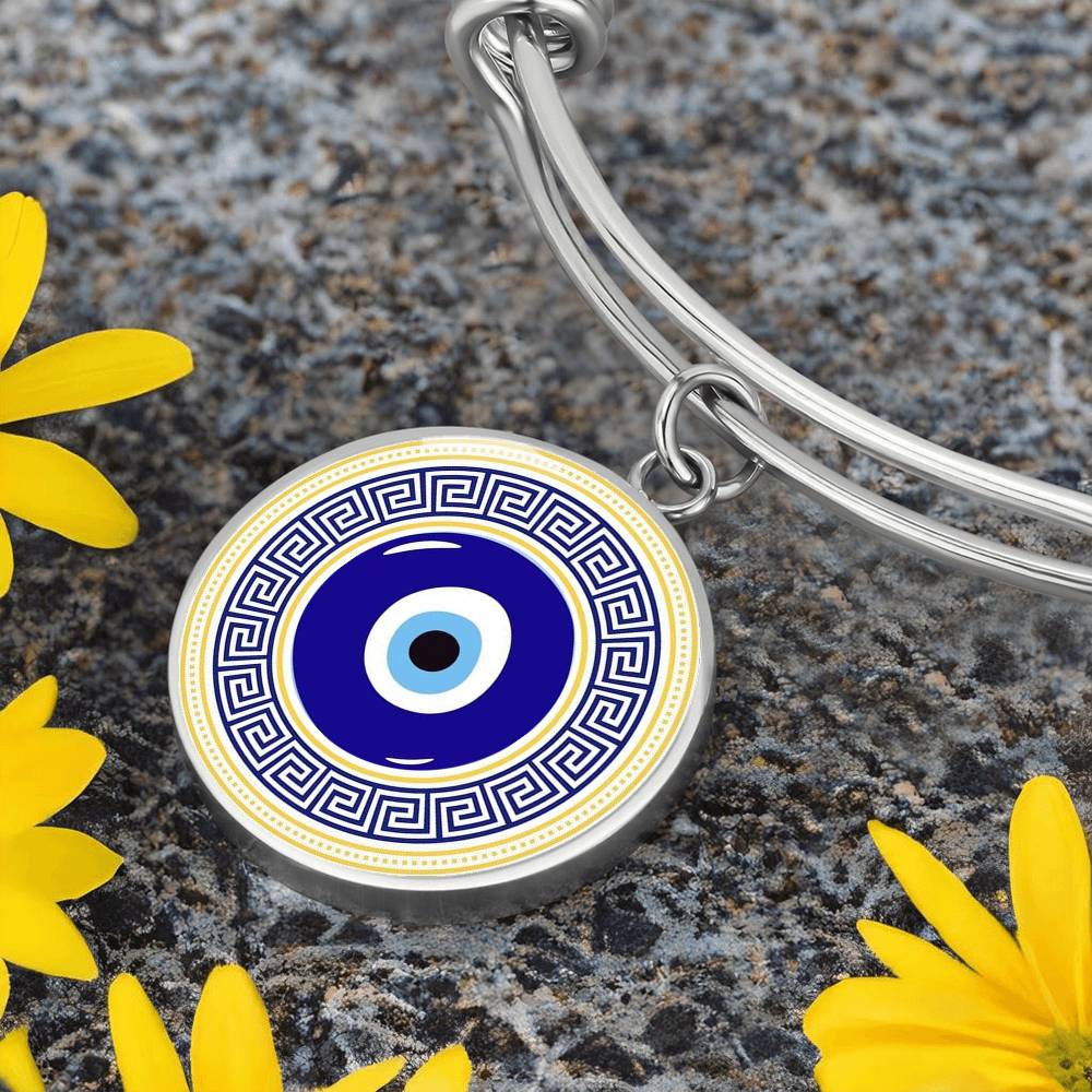 Evil Eye Bangle Bracelet