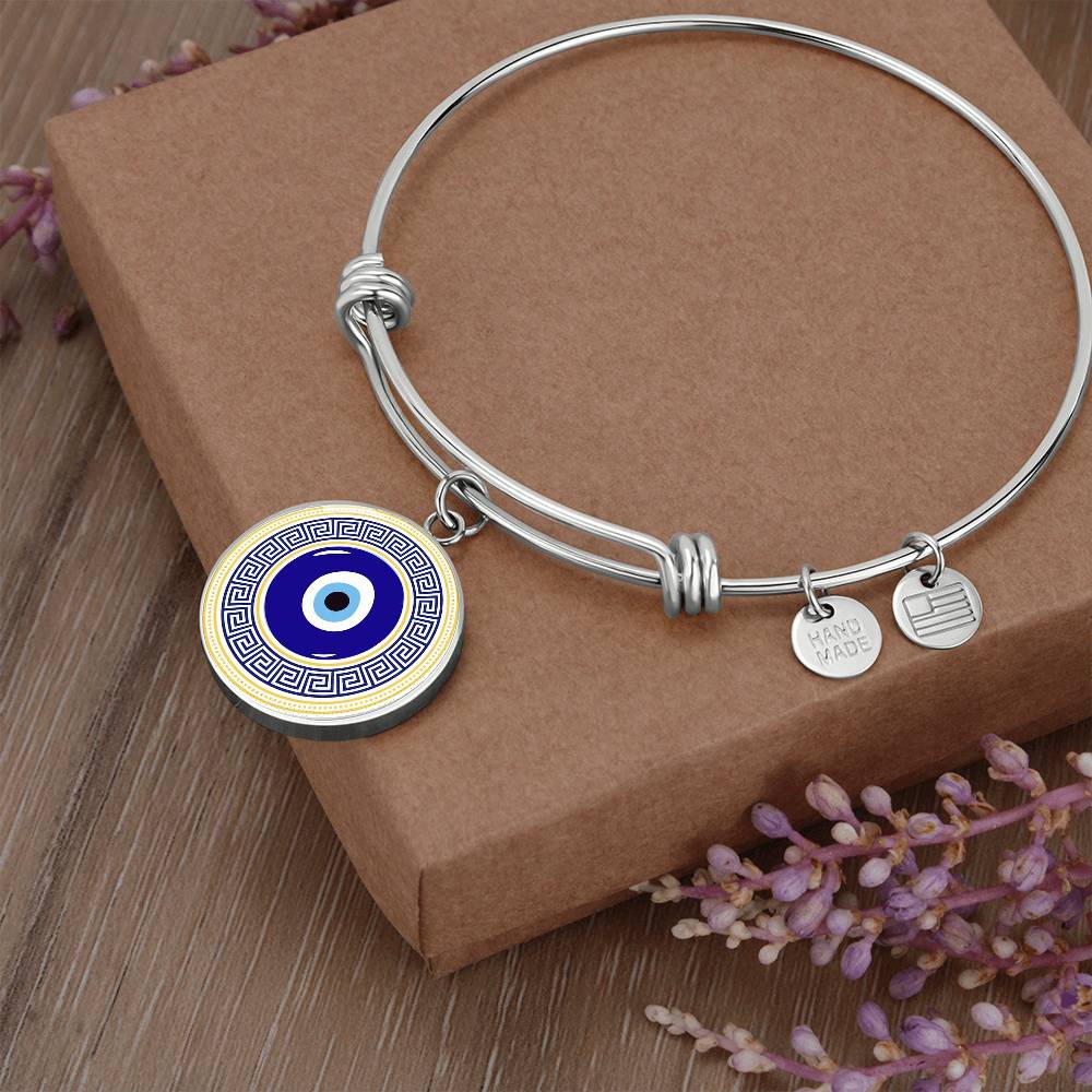Evil Eye Bangle Bracelet