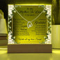 personalized plaque with necklace