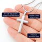 Cross Necklace For Grandson - Gift From Grandma