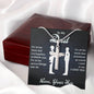 Heaven's Touch: Cross Necklace Gift for Dad