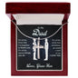 Heaven's Touch: Cross Necklace Gift for Dad