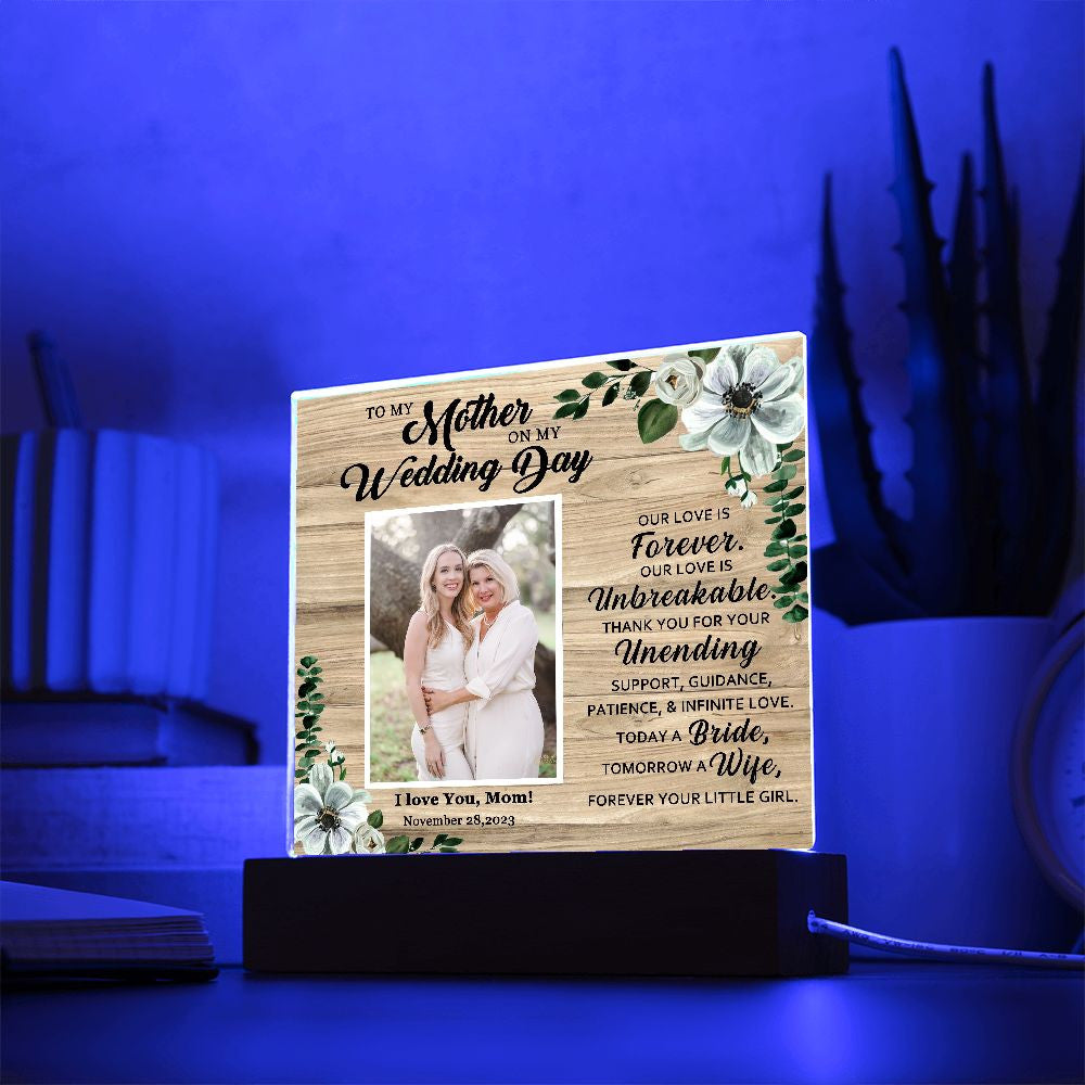 Custom Photo - Wedding Gift for Mother from Bride