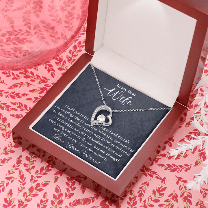 Heart Necklace Gift for Wife from Husband