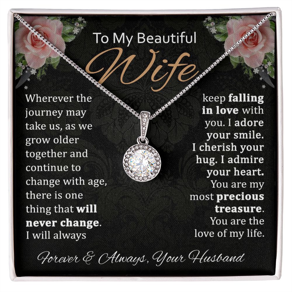 to My Beautiful Wife - You Are My Most Precious Treasure Luxury Box w/ LED