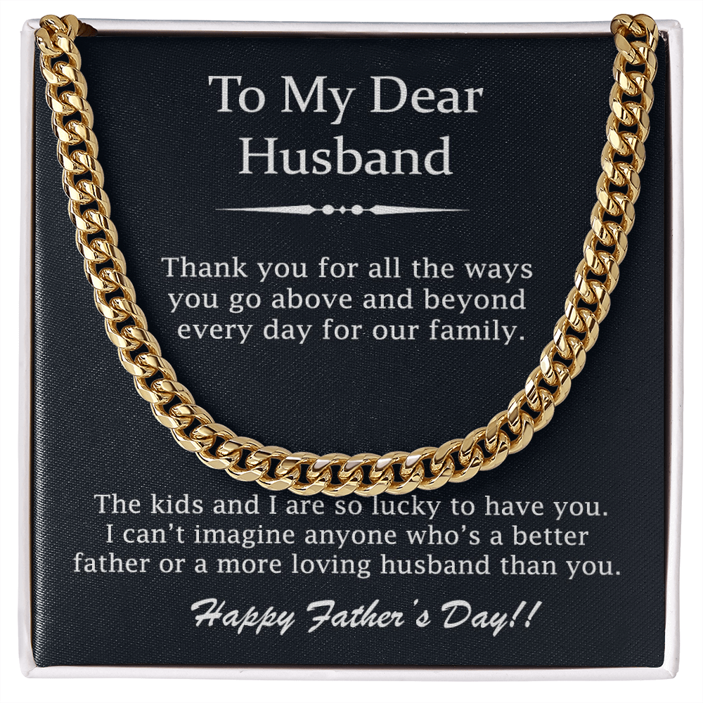 Necklace Gift For My Husband On Fathers Day