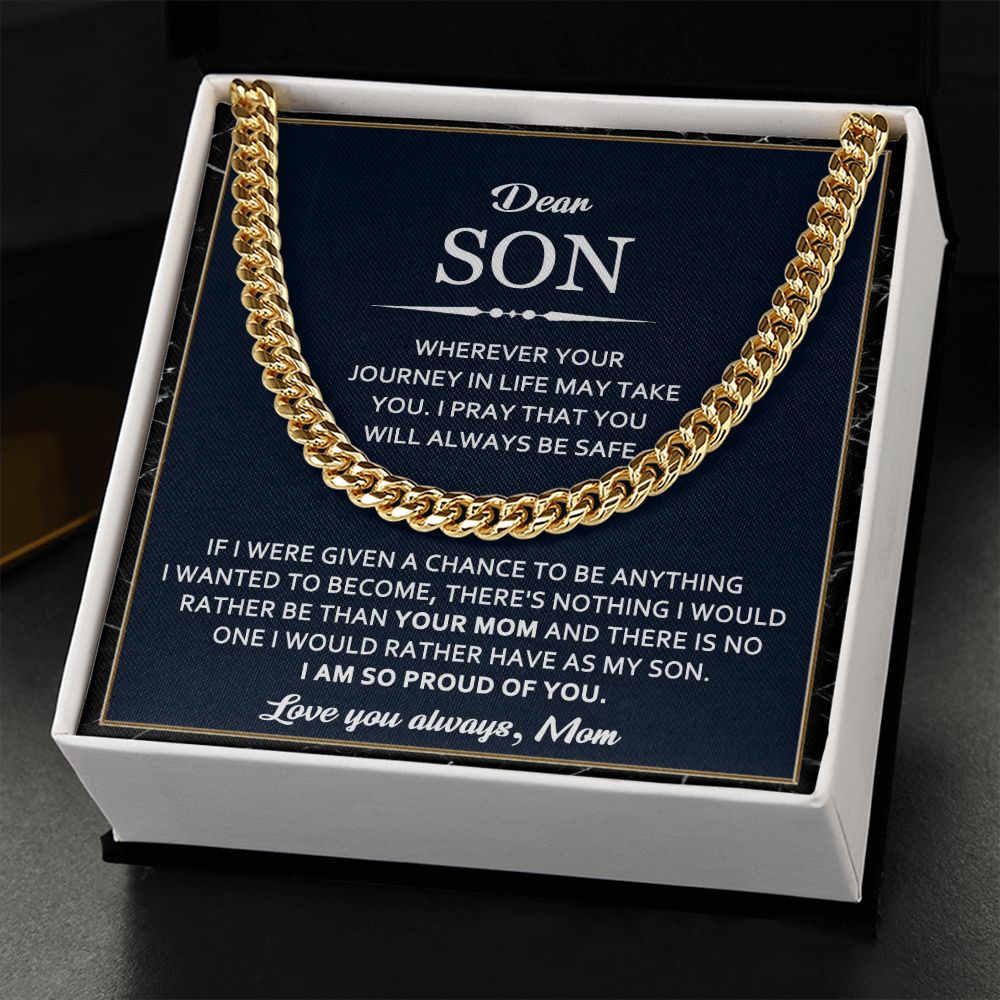 Loving Gift For Son From Mom