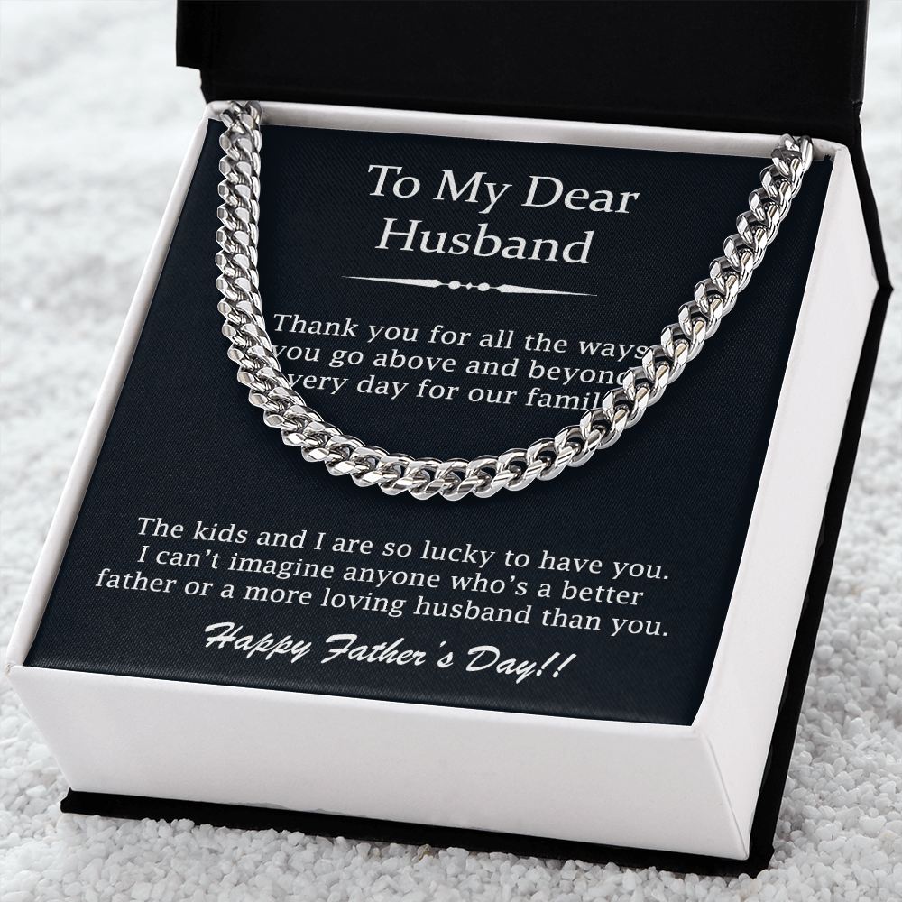 Necklace Gift For My Husband On Fathers Day
