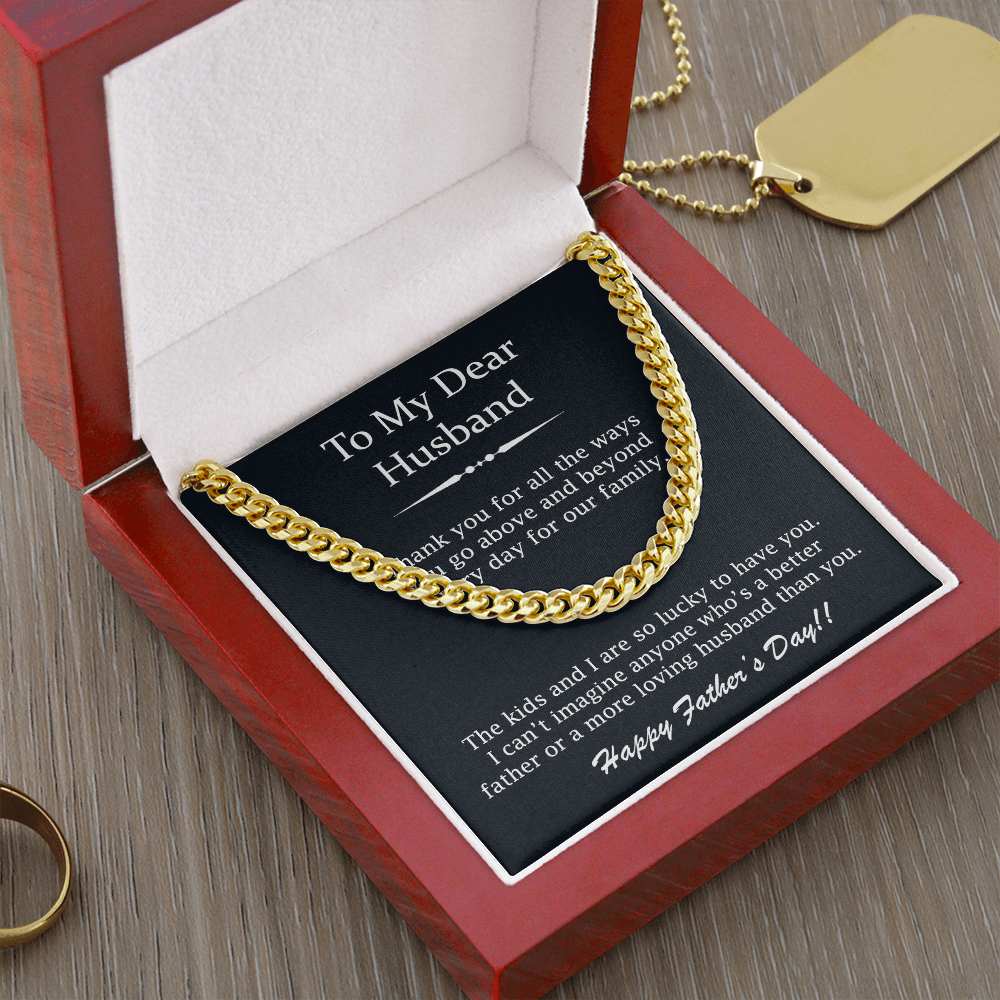 Necklace Gift For My Husband On Fathers Day