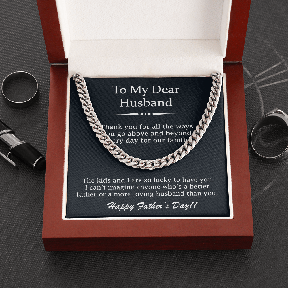 Necklace Gift For My Husband On Fathers Day