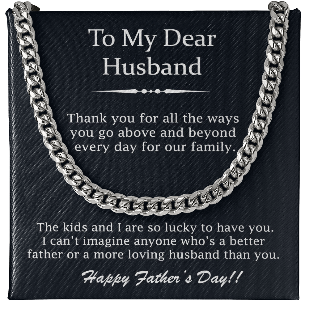 Necklace Gift For My Husband On Fathers Day