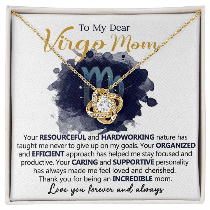 To My Dear Virgo Mom Necklace