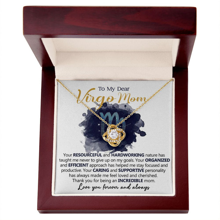 To My Dear Virgo Mom Necklace