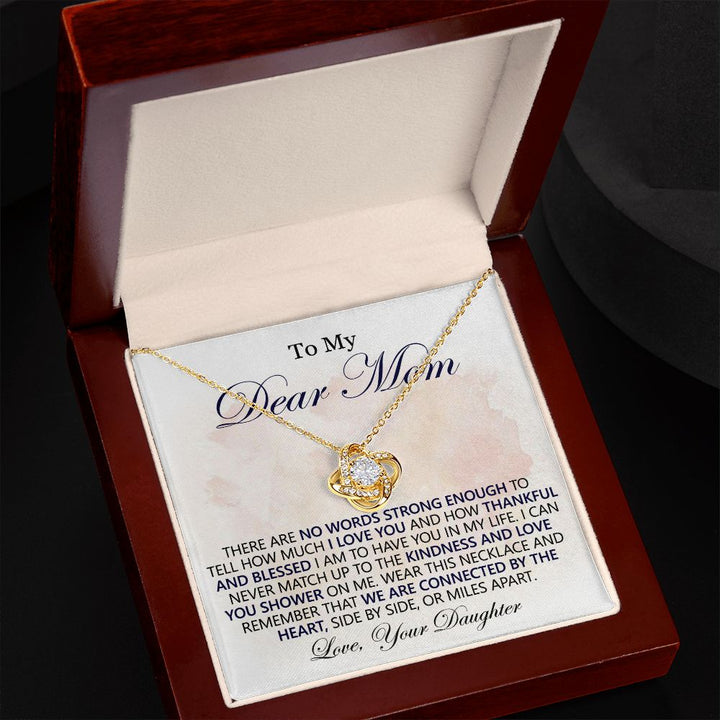 Connected By Heart Necklace for Mom