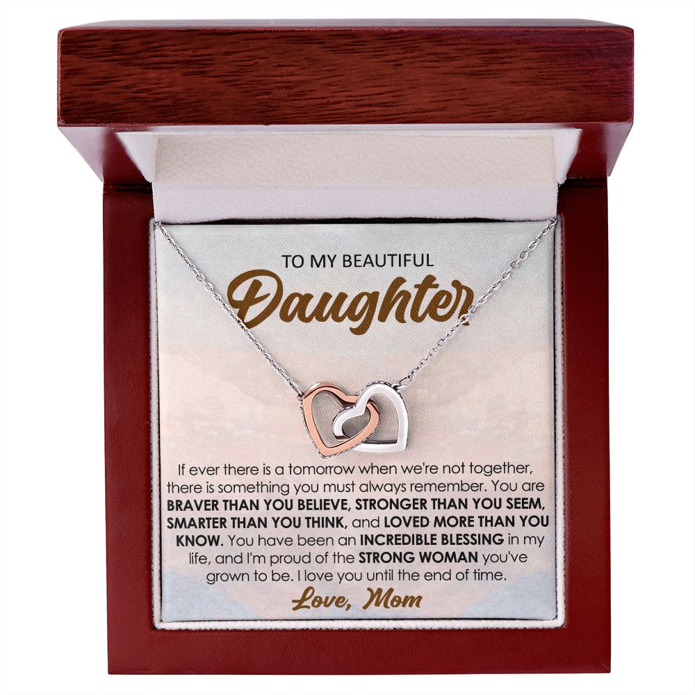 Mom to daughter necklace