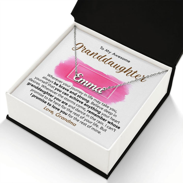 Custom Name Necklace Gift from Grandma