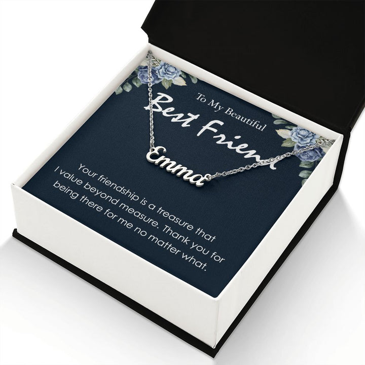 Personalized Best Friend Name Necklace Gift