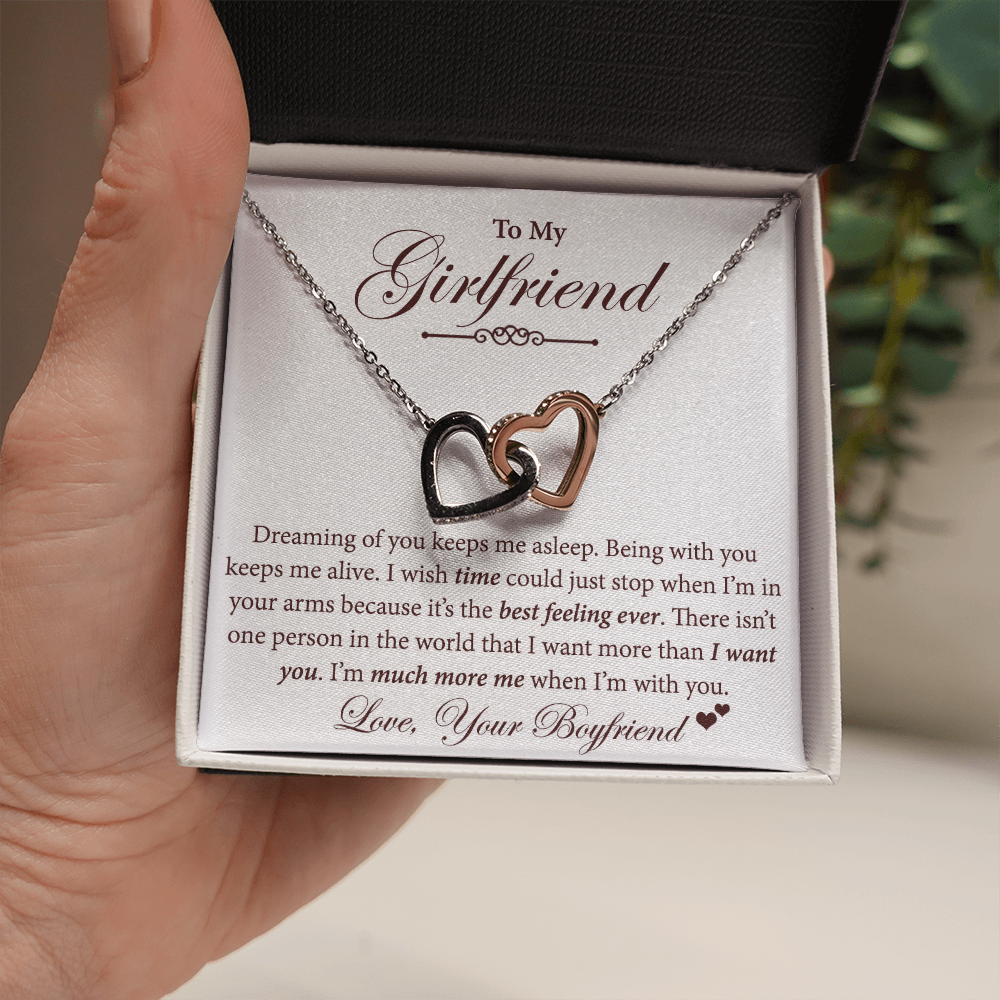 To My Girlfriend Necklace - Unique Gift For Woman