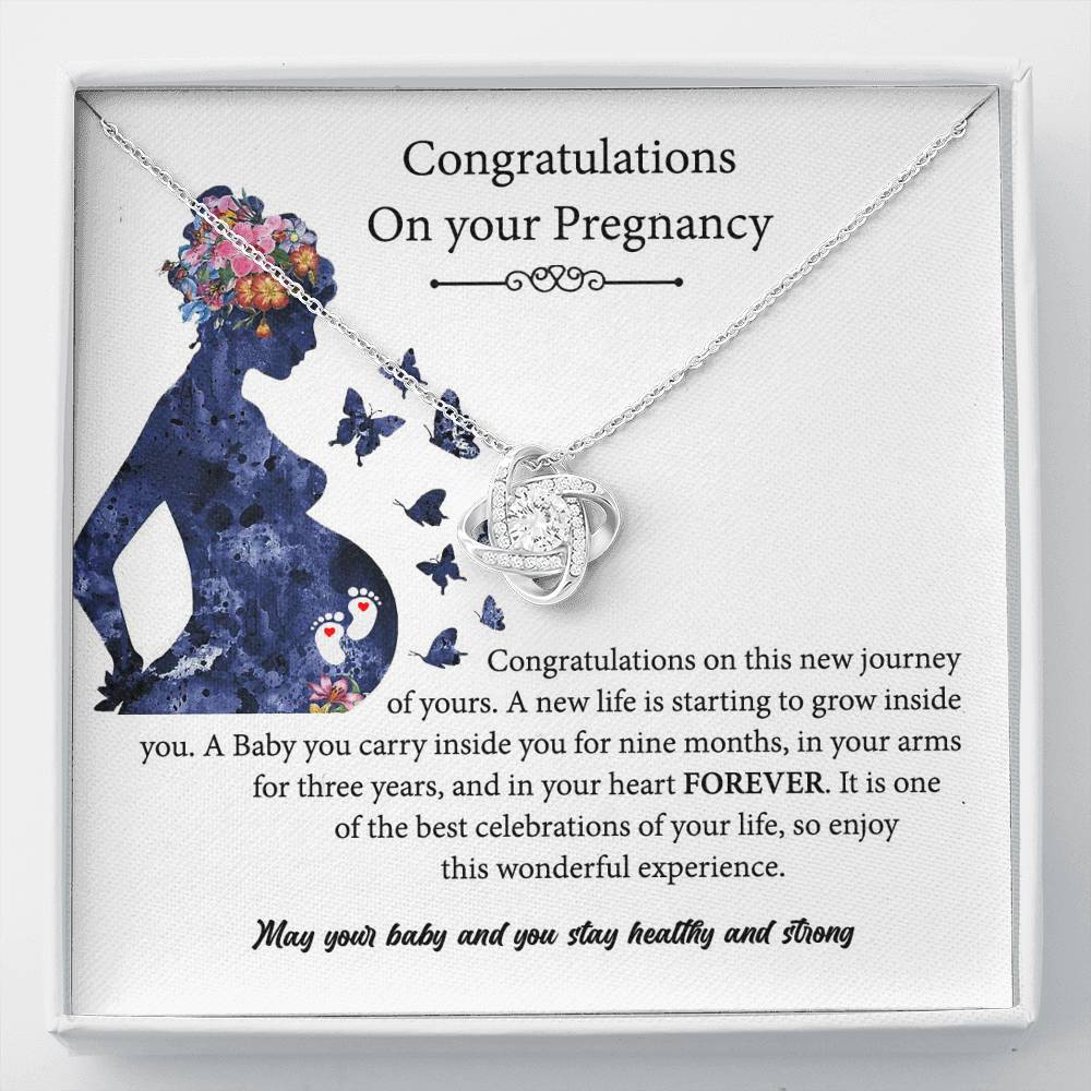 Pregnant Gift, Congratulations On Your Pregnancy Necklace, Pregnant Daughter Gift
