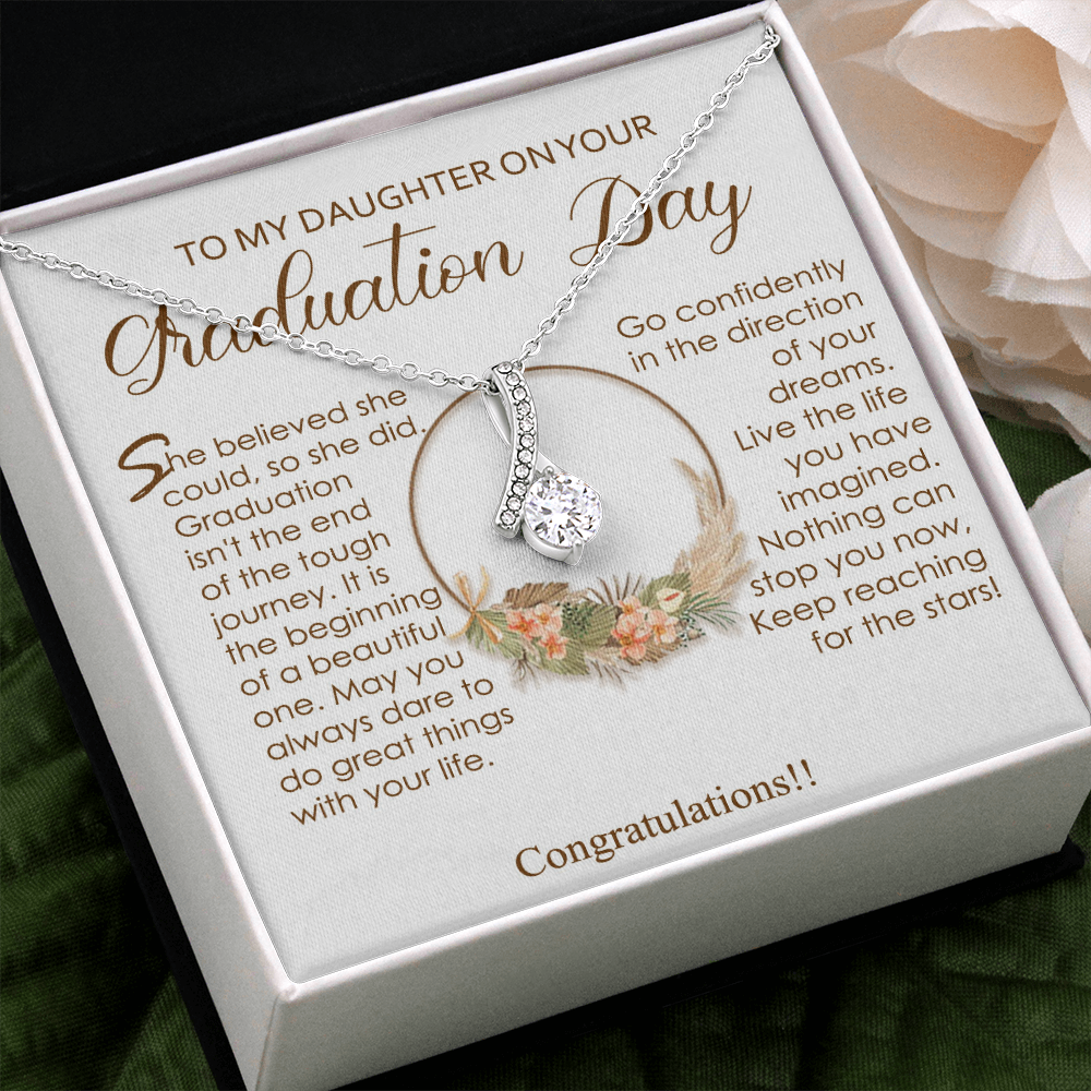 Graduation Necklace Gift To My Daughter