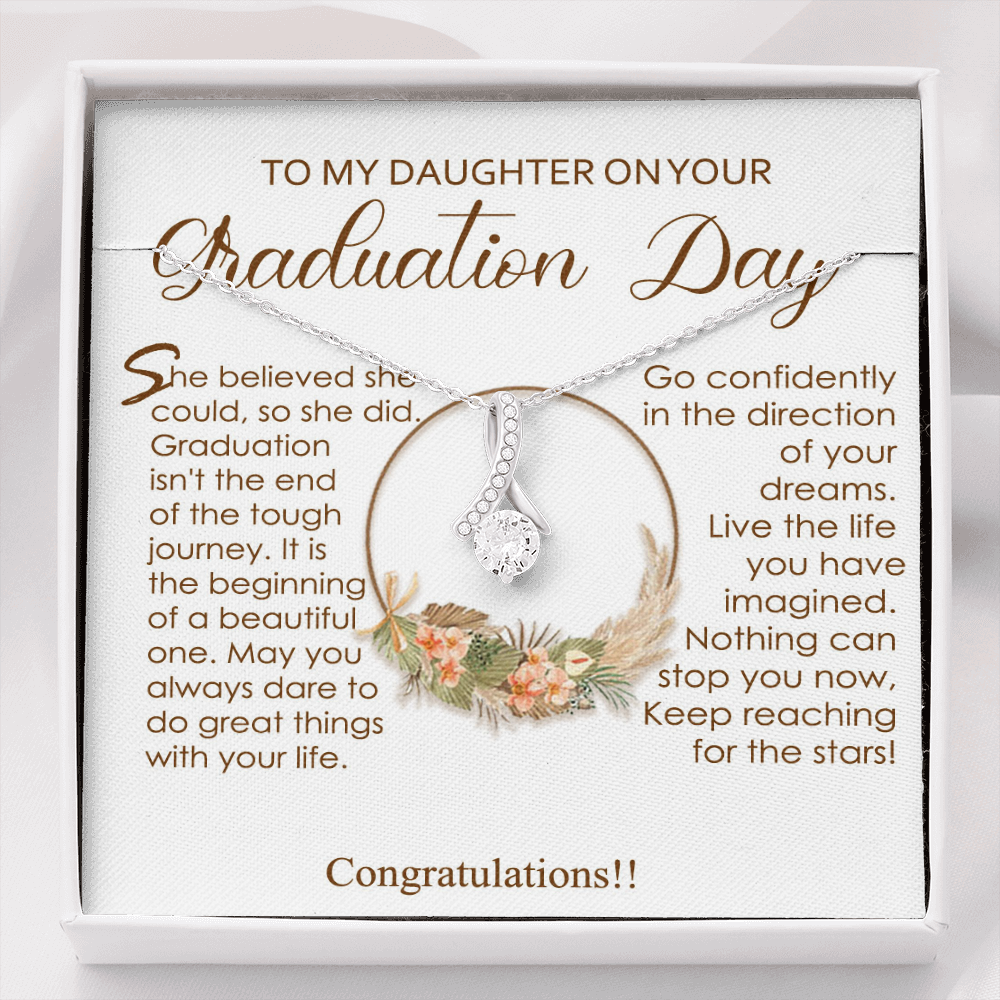 Graduation Necklace Gift To My Daughter