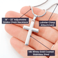 To My Dear Dad Cross Necklace | Gift For Father