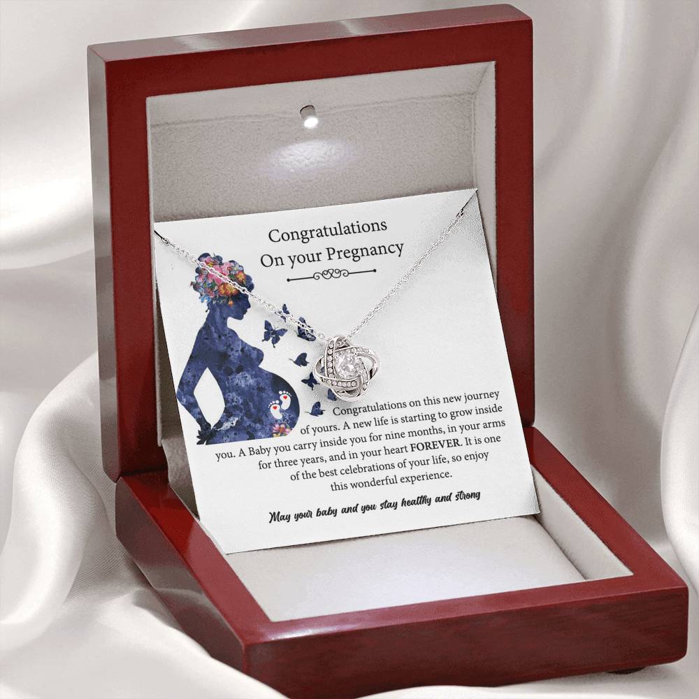 Pregnant Gift, Congratulations On Your Pregnancy Necklace, Pregnant Daughter Gift