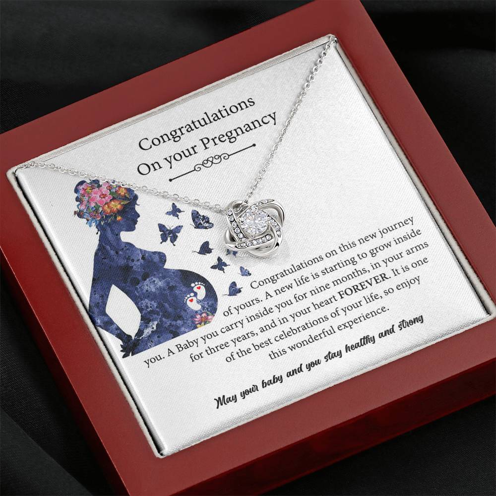Pregnant Gift, Congratulations On Your Pregnancy Necklace, Pregnant Daughter Gift