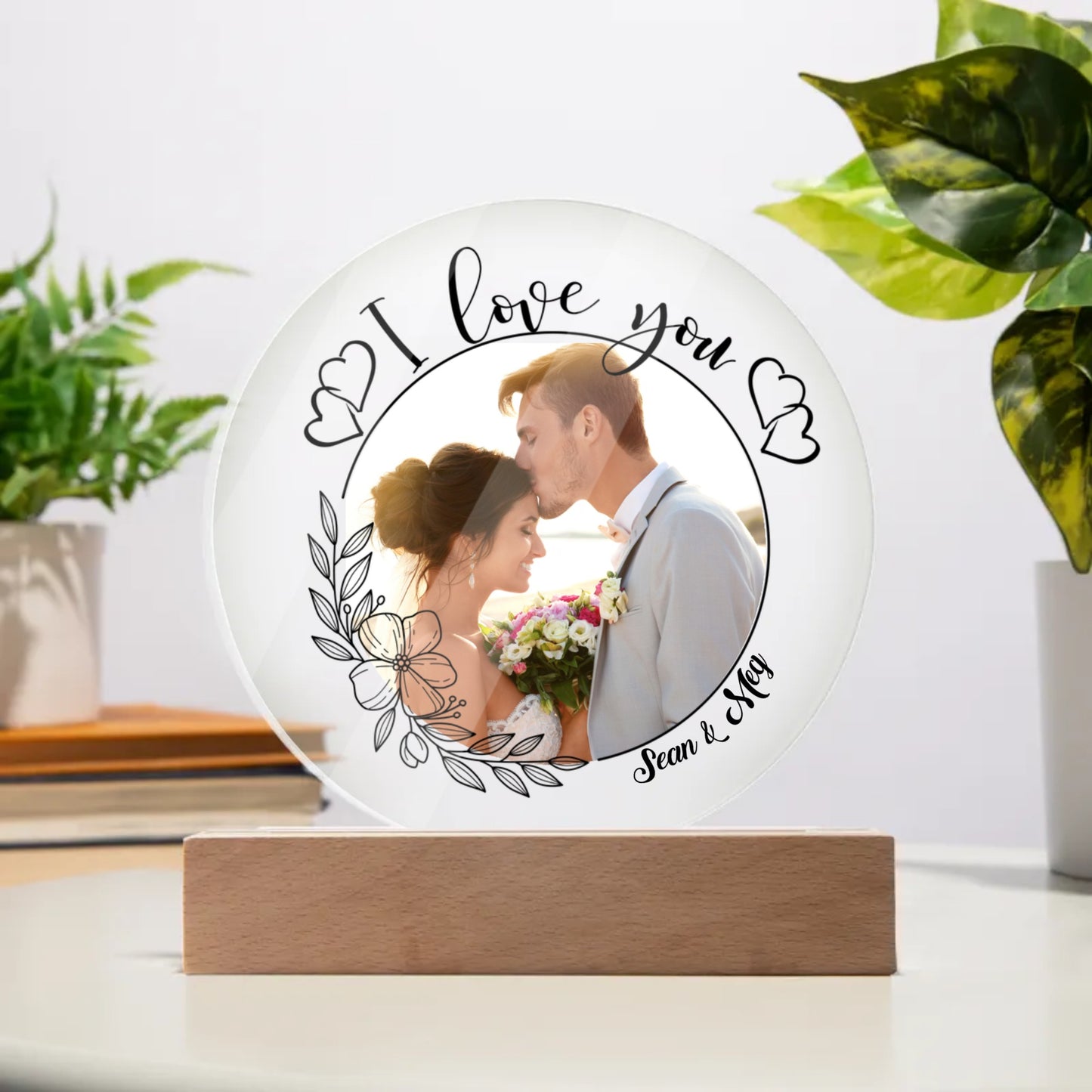 Wedding Gift - Circle Acrylic Plaque