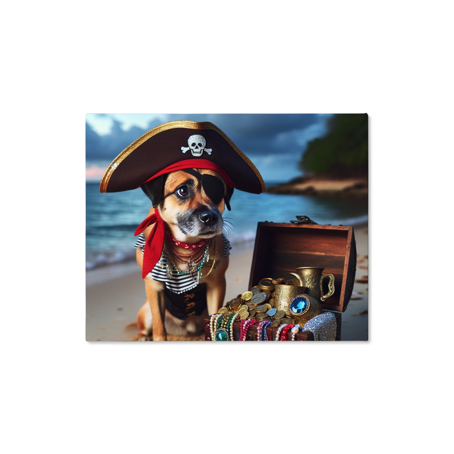 Personalized Dog Pirate Portrait