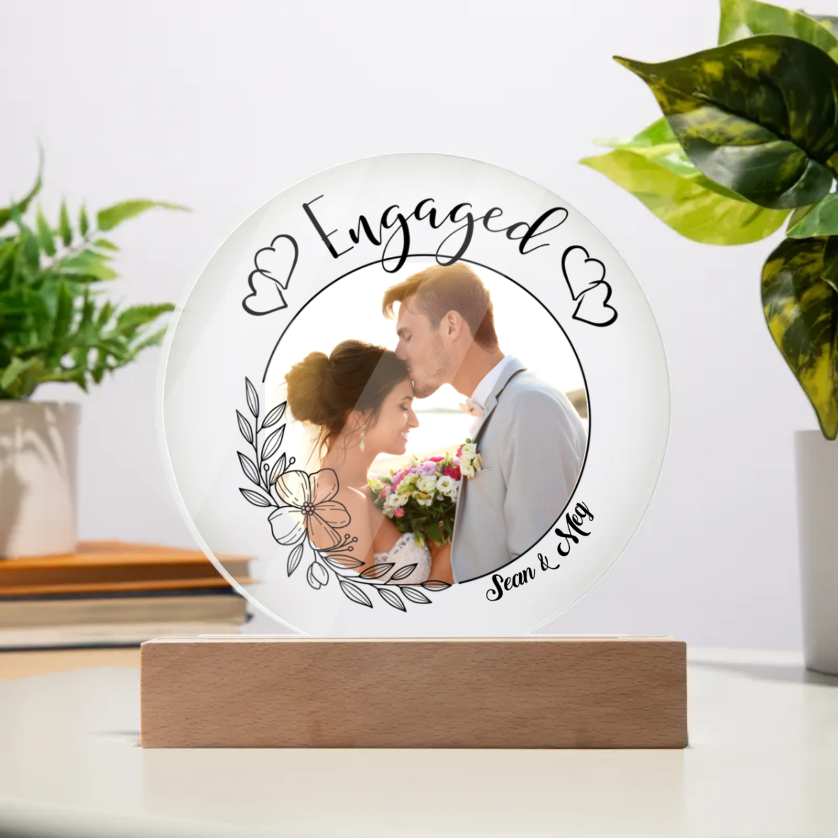 Wedding Gift - Circle Acrylic Plaque