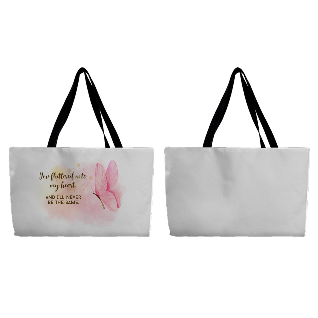 tote bag with butterfly design, gift for wife and girlfriend