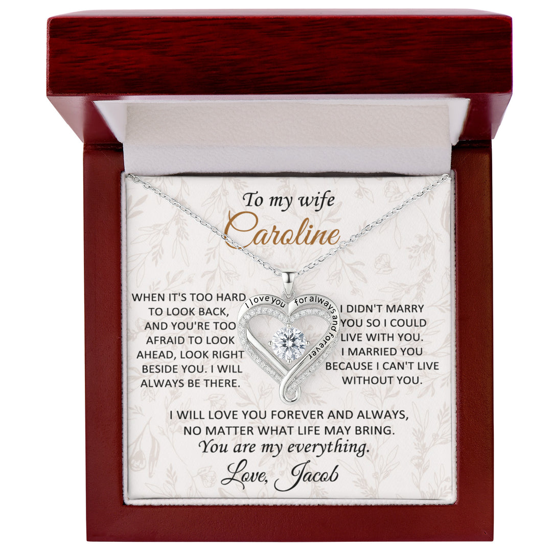 To My Wife Forever and Always Necklace
