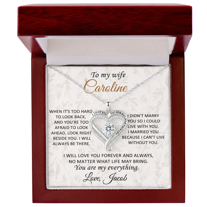 To My Wife Forever and Always Necklace