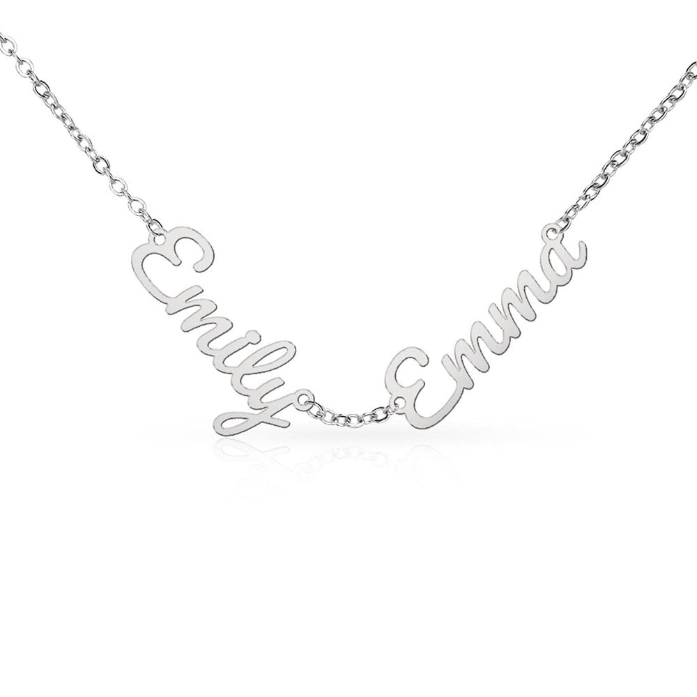 Personalized Multiple Name Necklace – Custom Kids Names Jewelry for Mom or Grandma