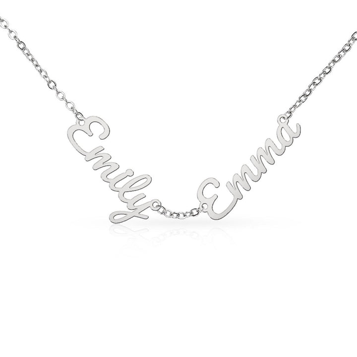 Personalized Multiple Name Necklace – Custom Kids Names Jewelry for Mom or Grandma