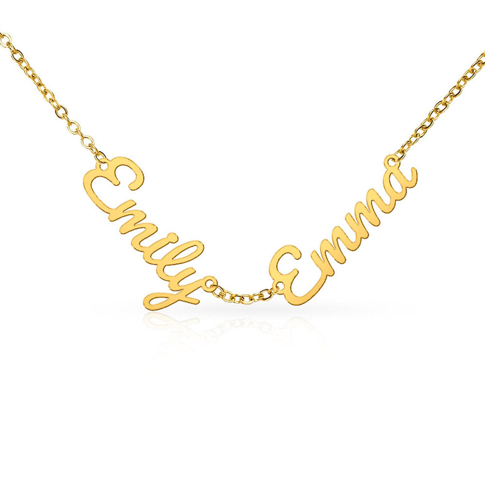 Personalized Multiple Name Necklace – Custom Kids Names Jewelry for Mom or Grandma
