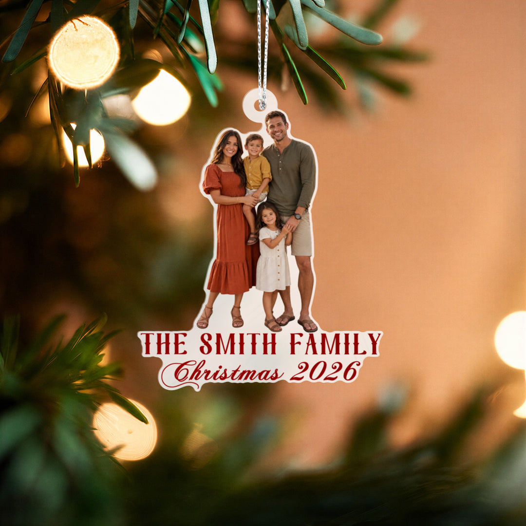 Personalized family Photo ornament