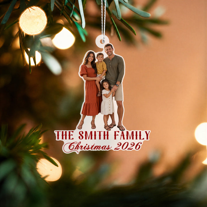 Personalized family Photo ornament