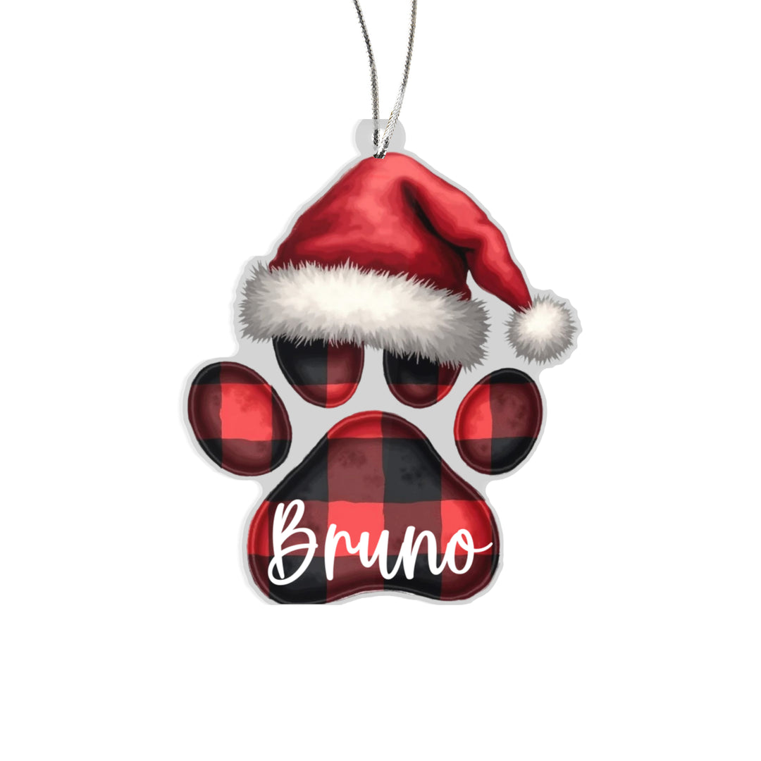 Paw print Christmas Ornament