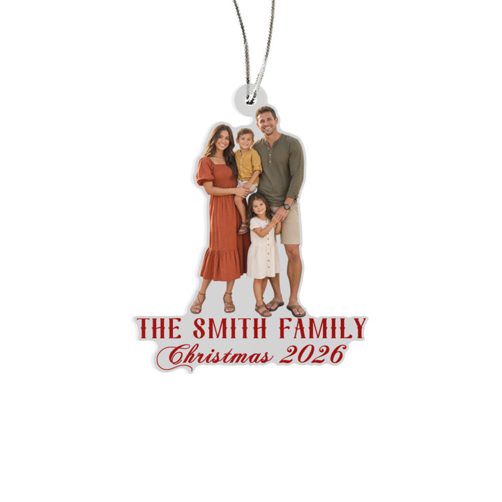 Personalized family Photo ornament