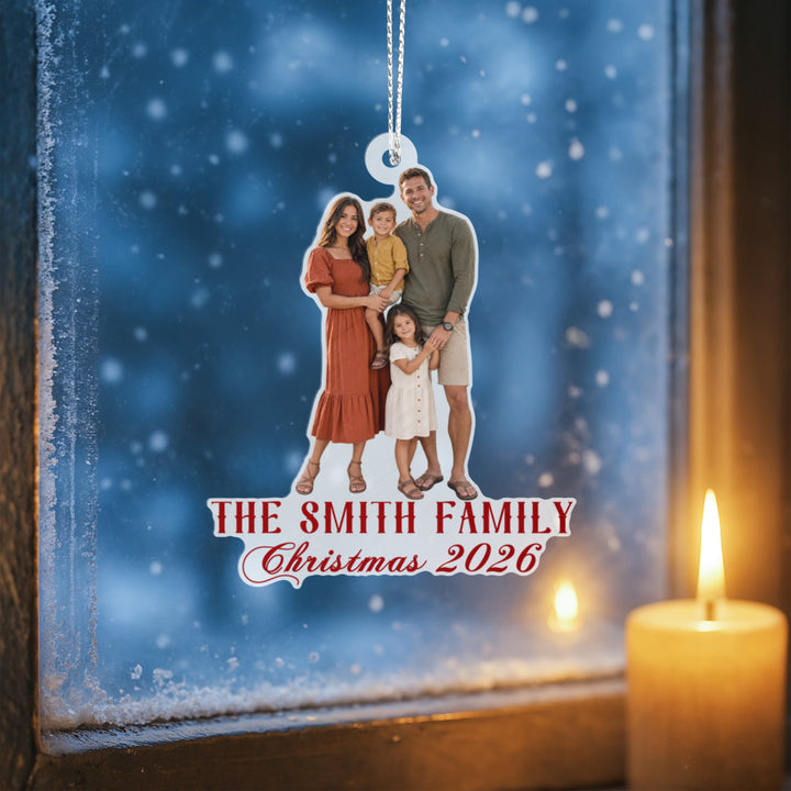 Personalized family Photo ornament