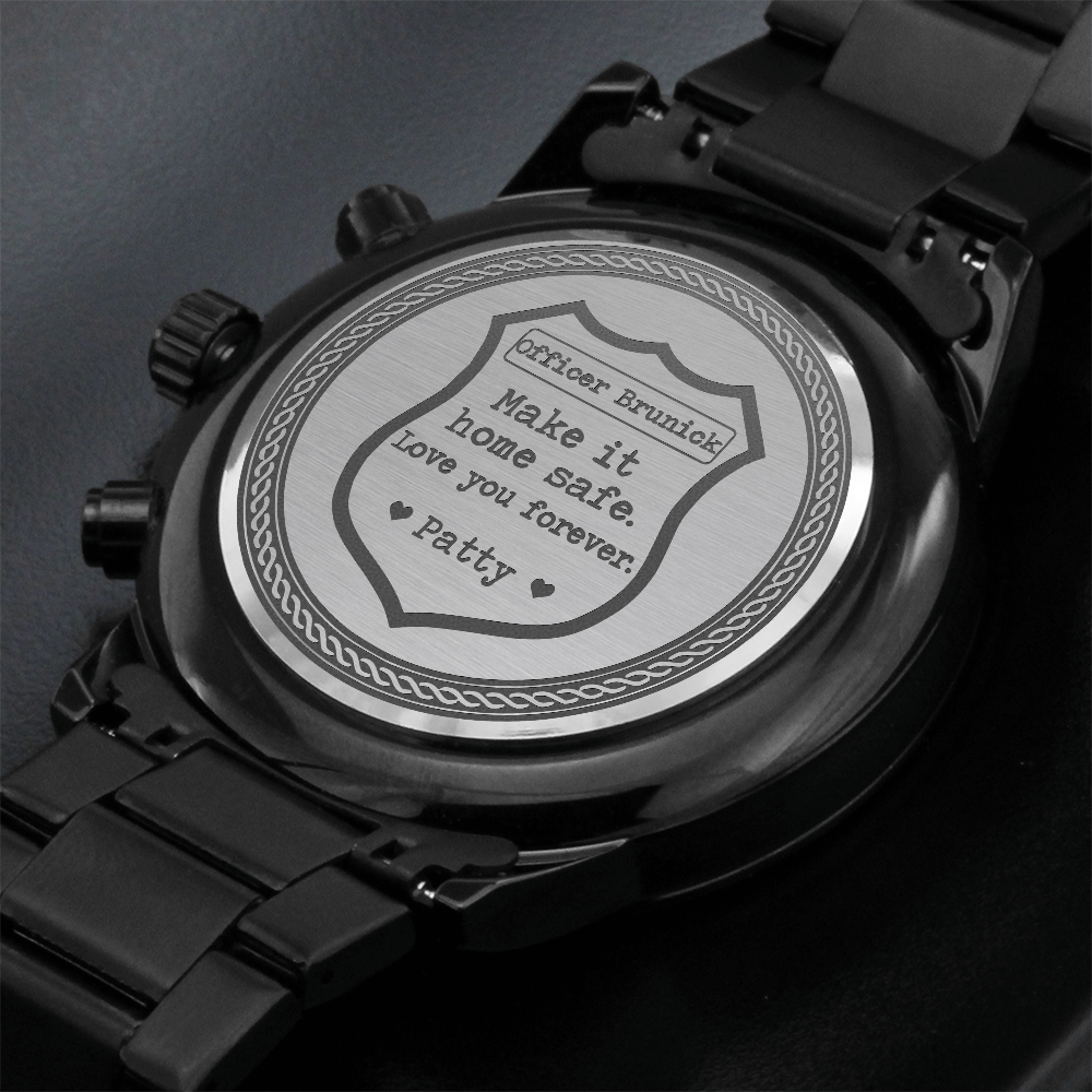 Personalized Police Husband Watch