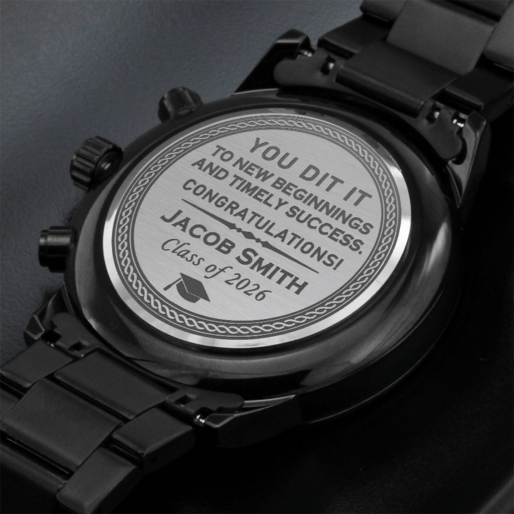 Personalized Graduation Gift Watch for Him