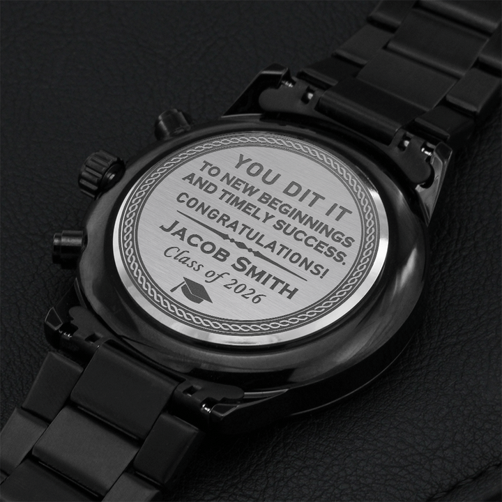 Personalized Graduation Gift Watch for Him