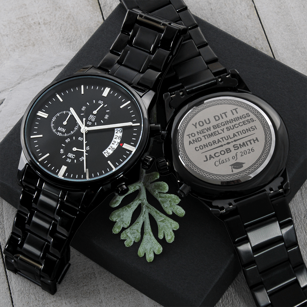 Personalized Graduation Gift Watch for Him