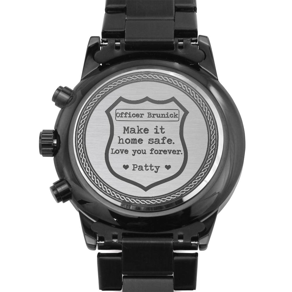 Personalized Police Husband Watch