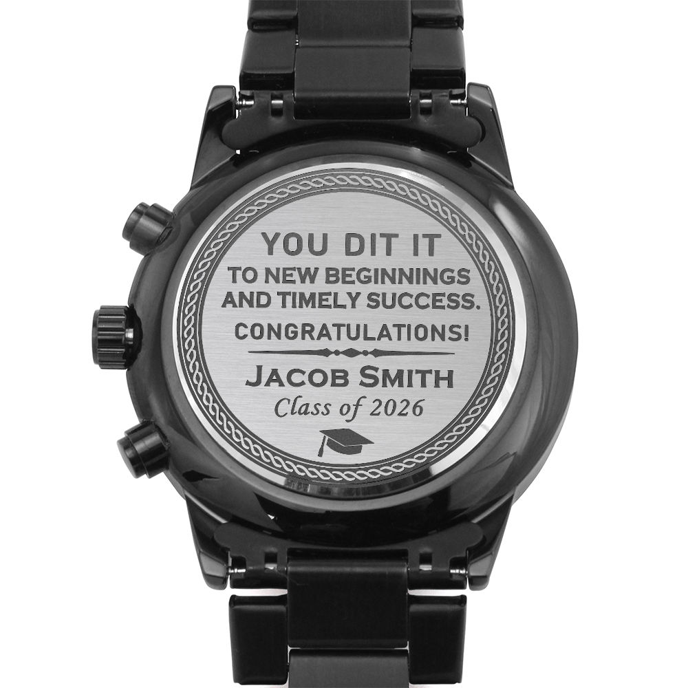 Personalized Graduation Gift Watch for Him
