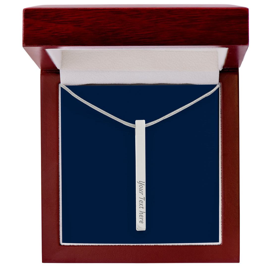 Engraved Bar Necklace – Gift of Encouragement