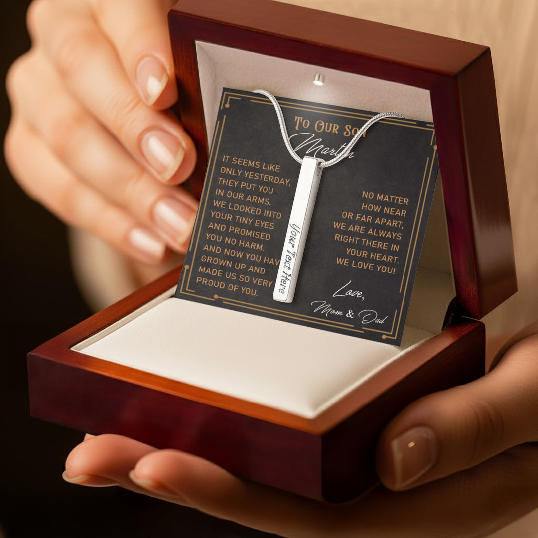 Gift for Son Necklace From Parents